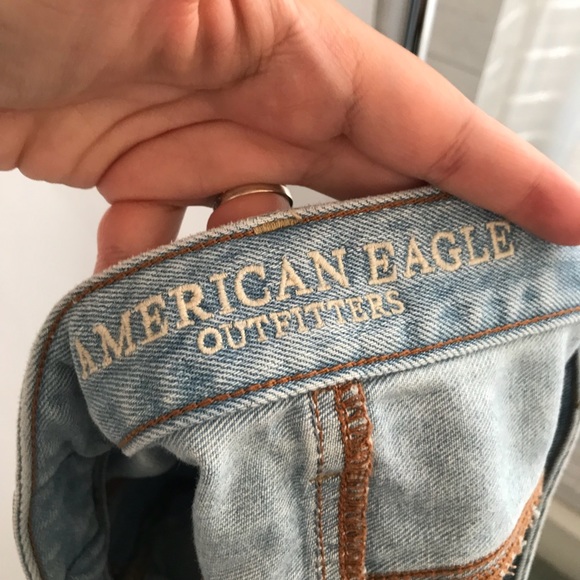 American Eagle Distressed Denim Mini Skirt - Picture 5 of 6